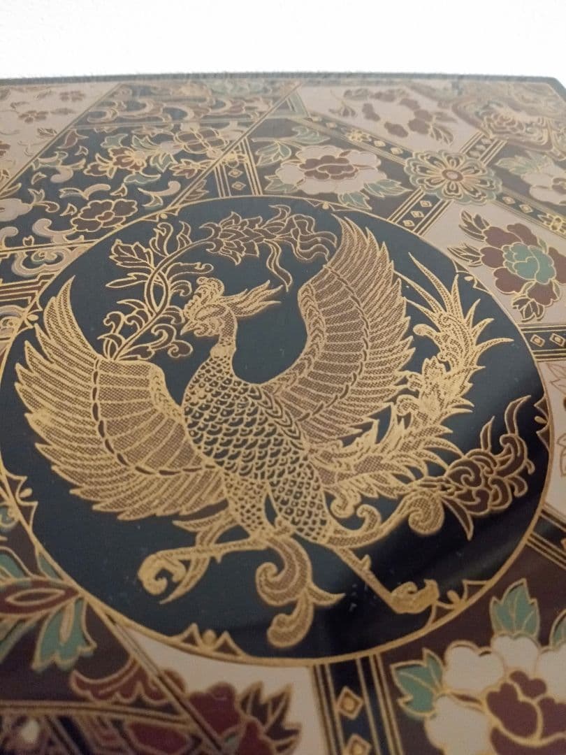 未使用】山中漆器 正倉院風蒔絵 鳳凰 重箱 三段重 おせち - メルカリ