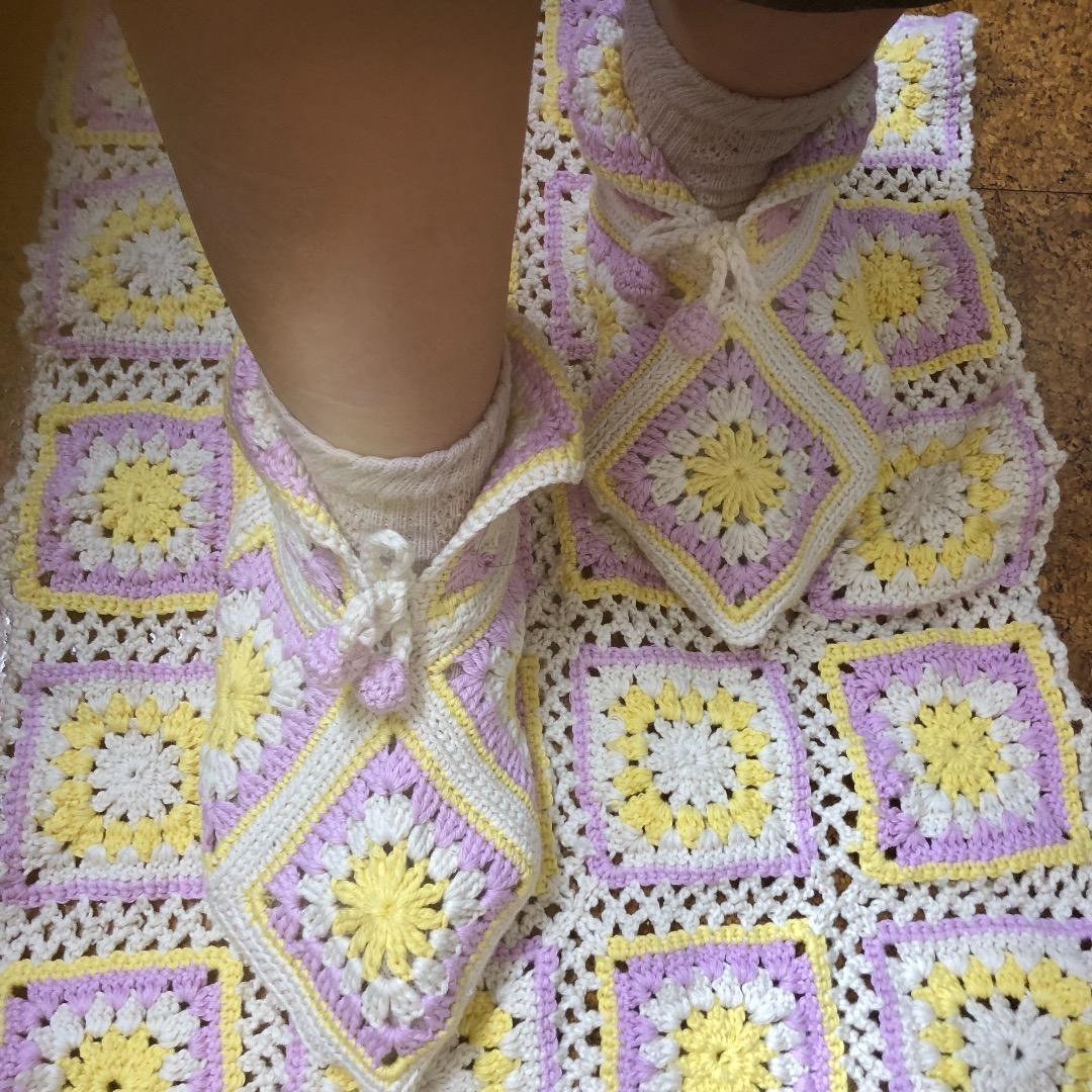 バスマットとお揃いのルームシューズ