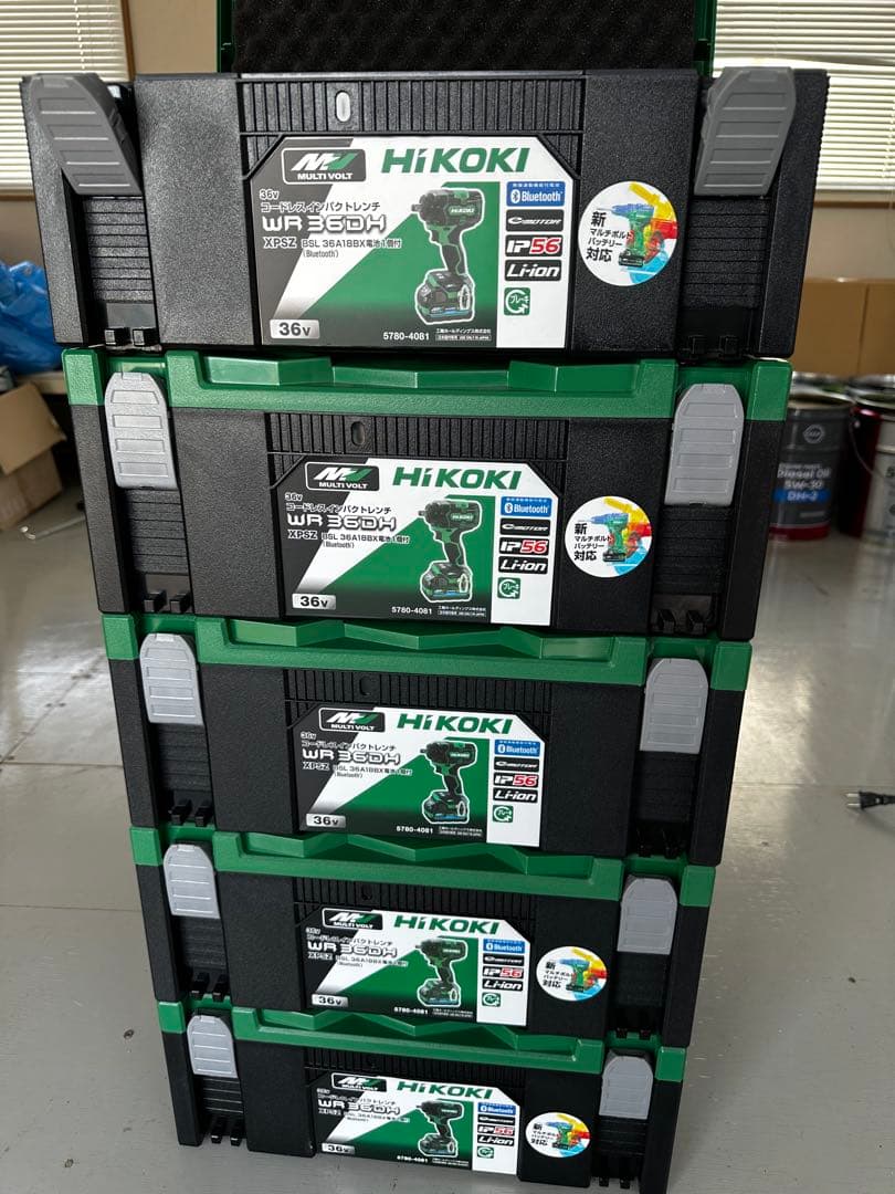 値下げ！HiKOKI WR36DH 36V システムケース2のみ×5箱 新品 - メルカリ