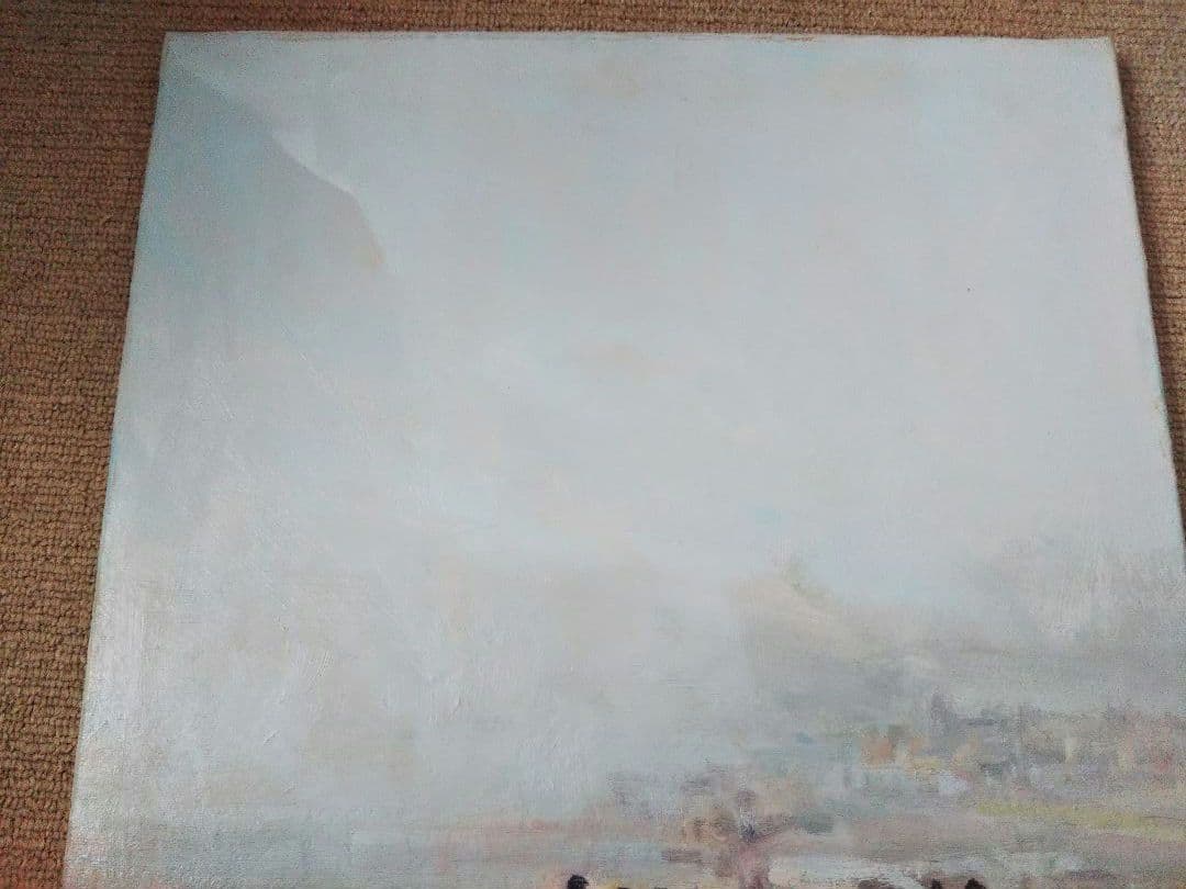 リカルド・モンテシノス 【 パレハの行列】スペイン 油彩 署名有 1984