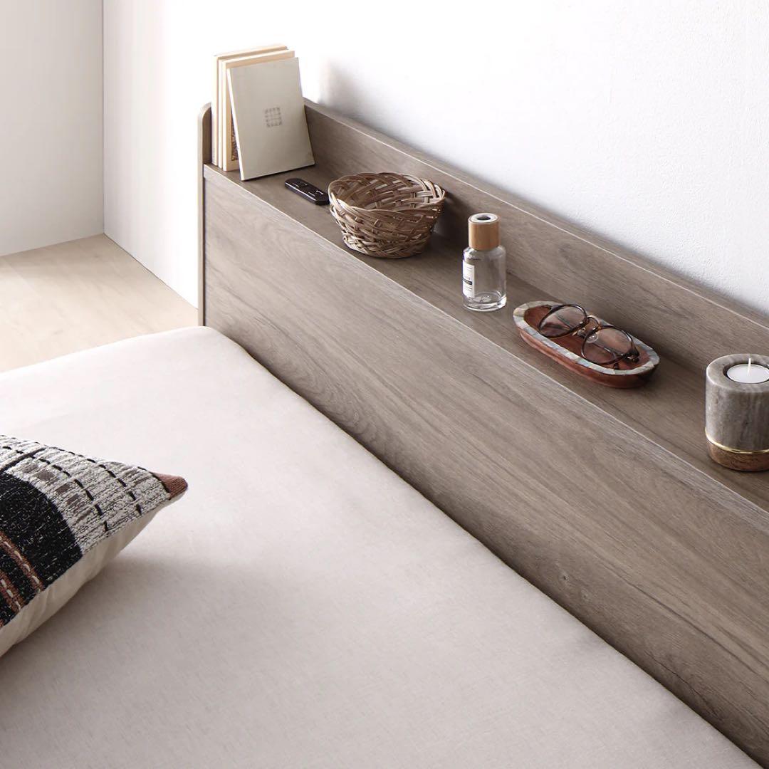 RASIK 棚付きすのこローベッド 『Etany エタニー』 シングルベッド