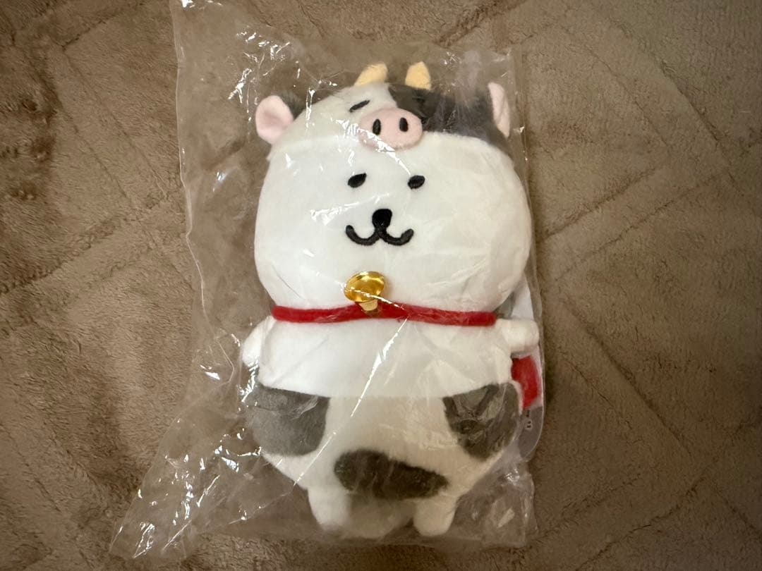 ナガノ 自分ツッコミくま ハッピーバッグ 2021 干支 ぬいぐるみ 丑年 牛