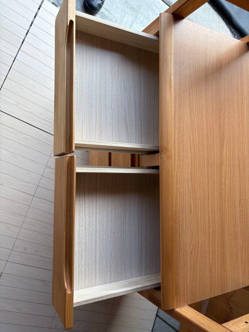 【引取or直配送】ニトリ 木製 チェストラック アルナス2 80 シェルフ