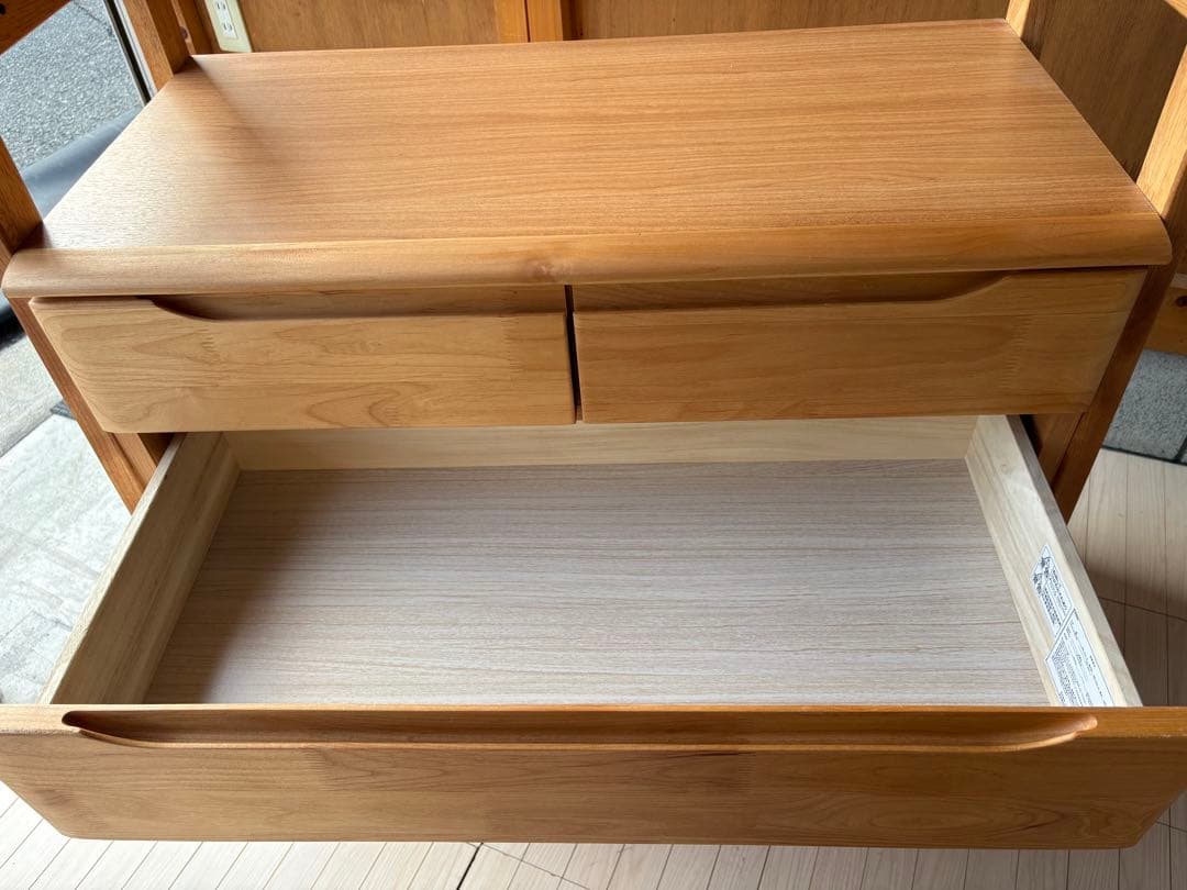 【引取or直配送】ニトリ 木製 チェストラック アルナス2 80 シェルフ