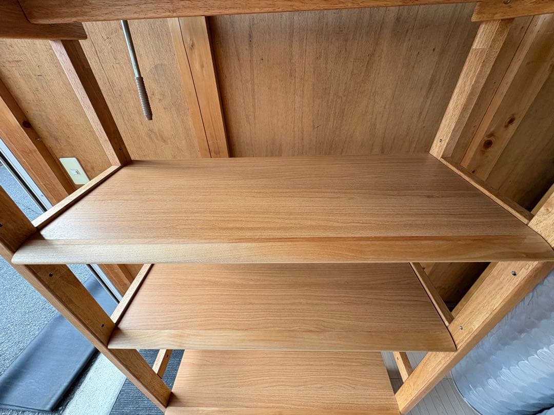 【引取or直配送】ニトリ 木製 チェストラック アルナス2 80 シェルフ