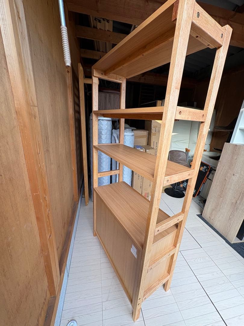 【引取or直配送】ニトリ 木製 チェストラック アルナス2 80 シェルフ