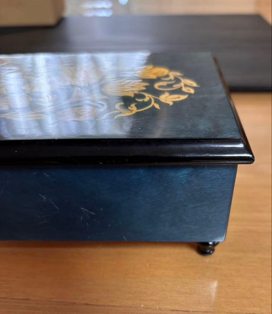 SALE❣️未使用コレクション ❣️イタリア製オルゴール 象嵌細工 動作品