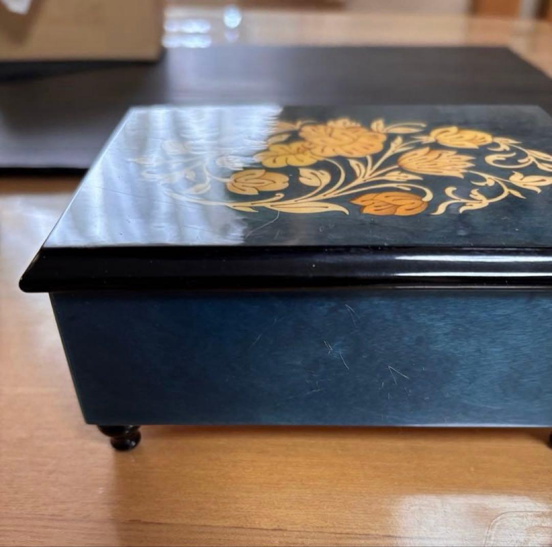 SALE❣️未使用コレクション ❣️イタリア製オルゴール 象嵌細工 動作品