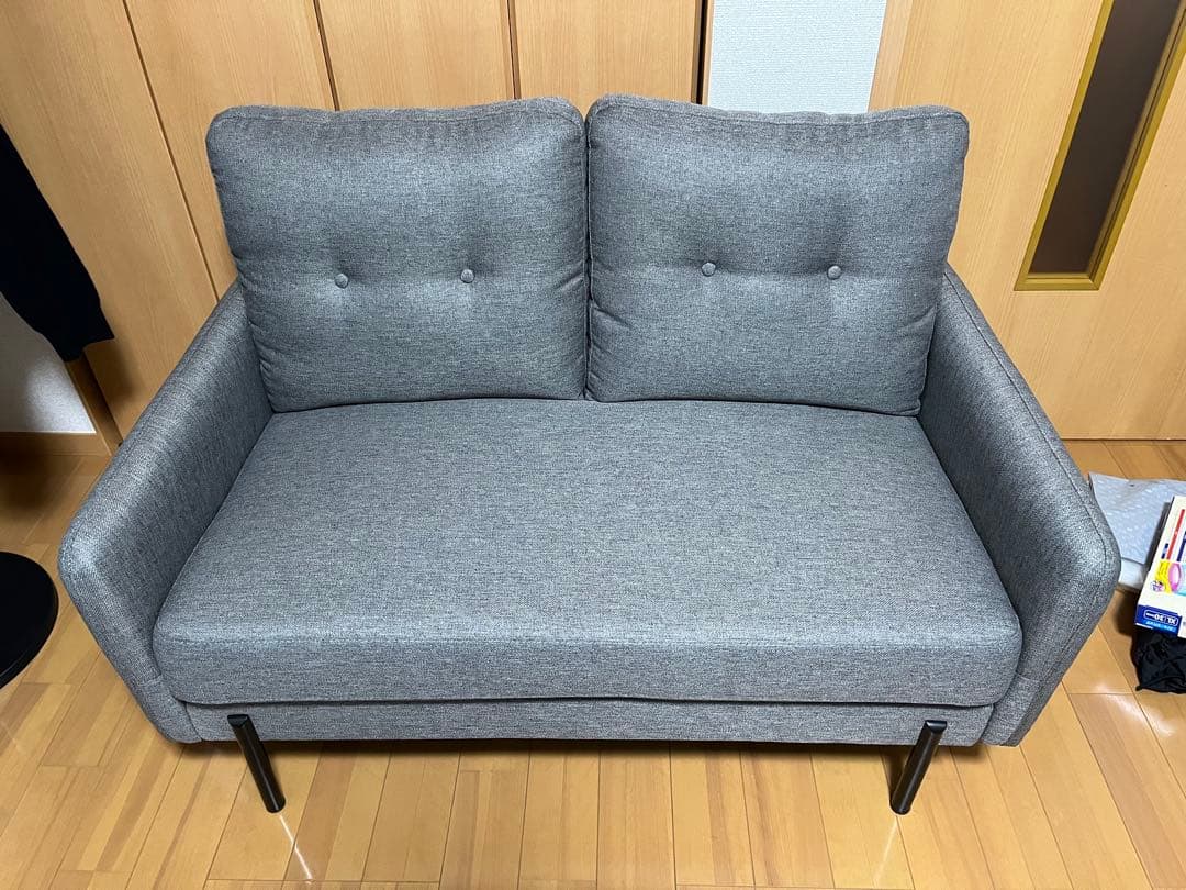 直接取引限定 2人掛け脚高コンパクトソファ ニトリ