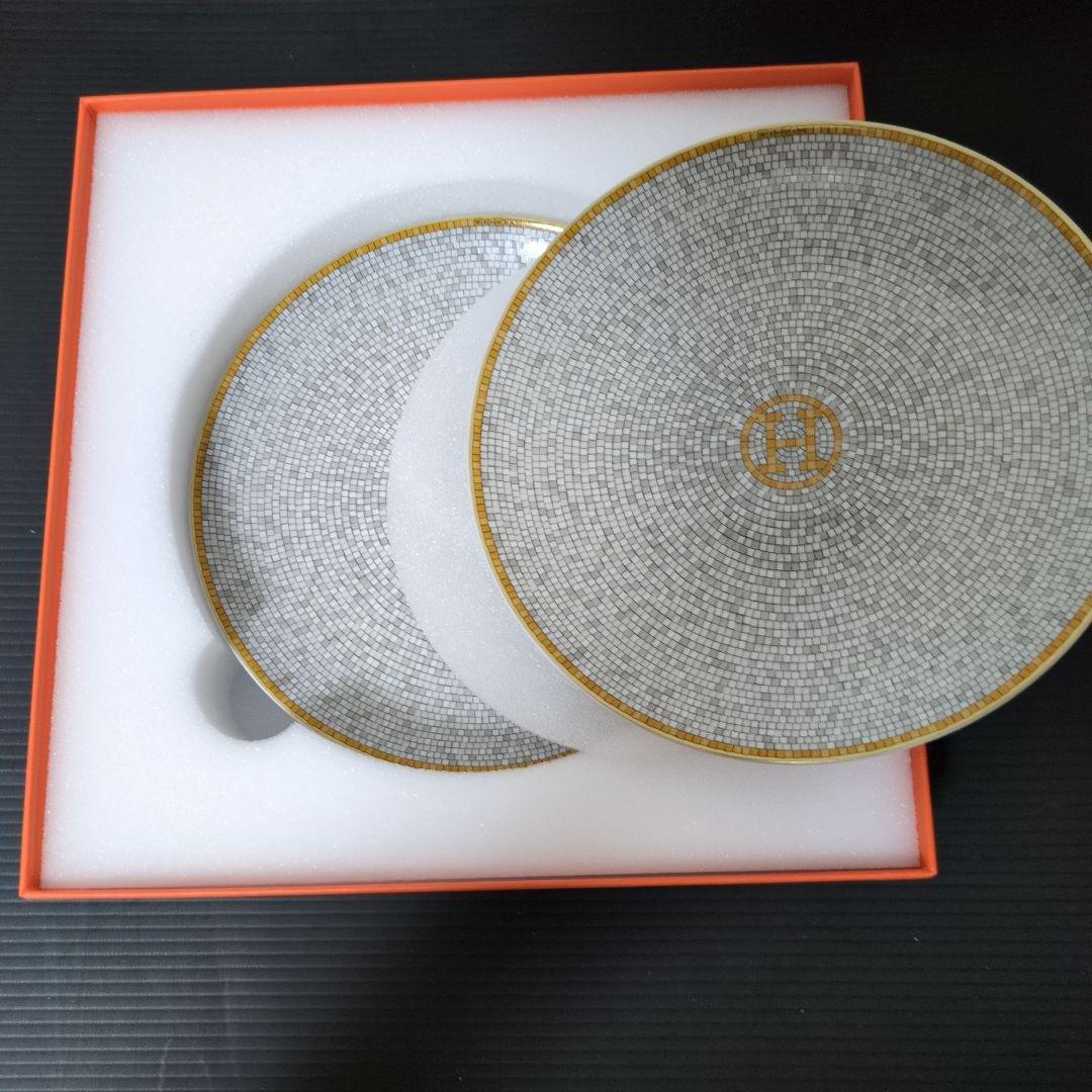 エルメス モザイク24ゴールド パンプレート ペアプレート 箱付