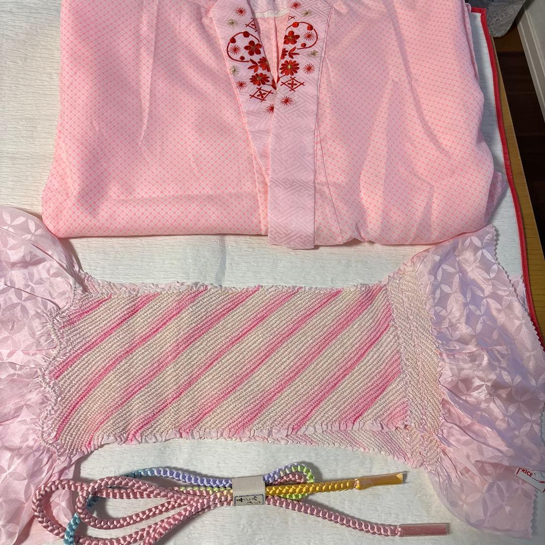 七五三　七歳正絹着物五点セット　未使用