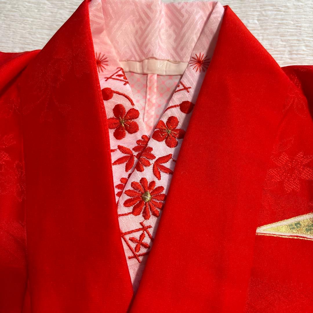 七五三　七歳正絹着物五点セット　未使用