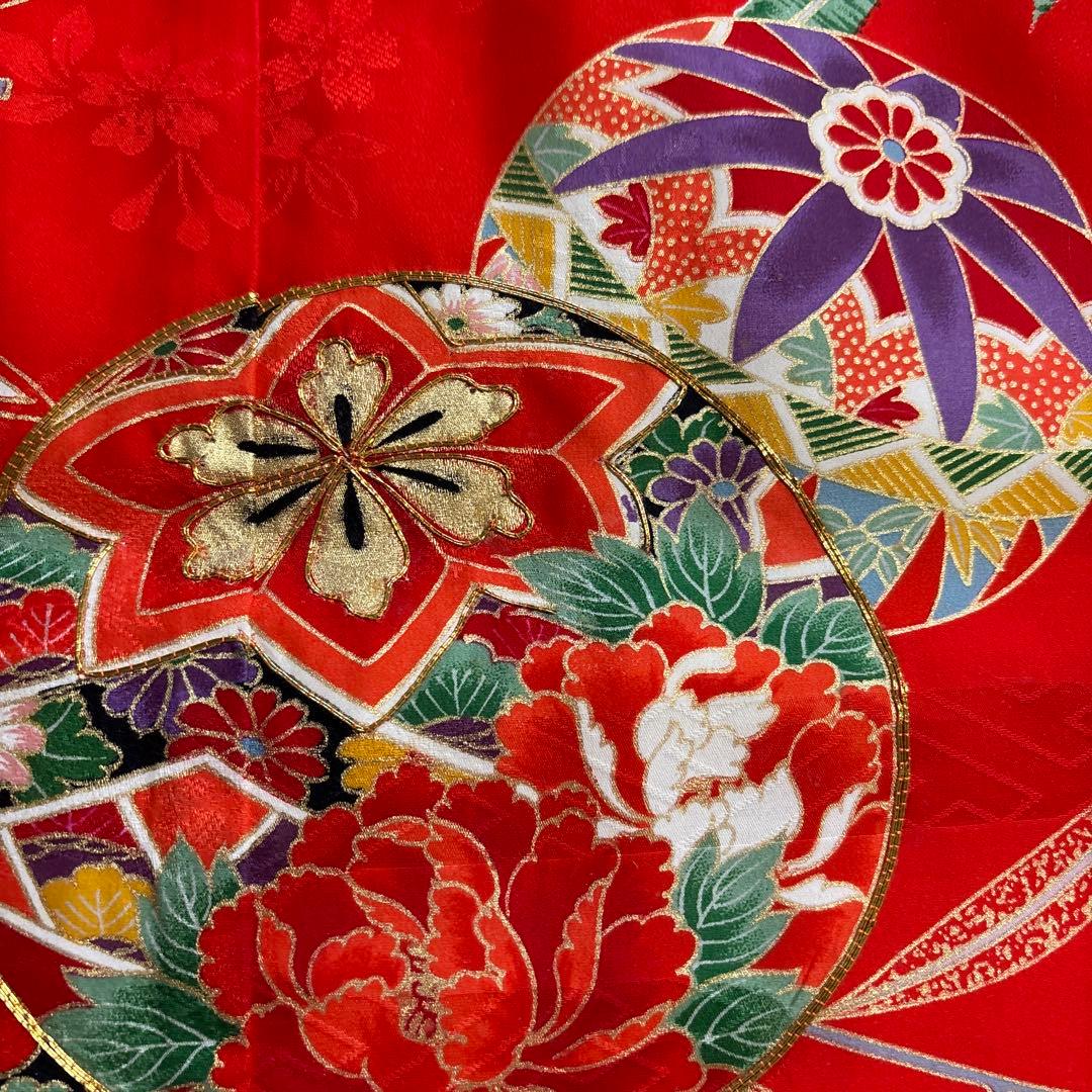 七五三　七歳正絹着物五点セット　未使用