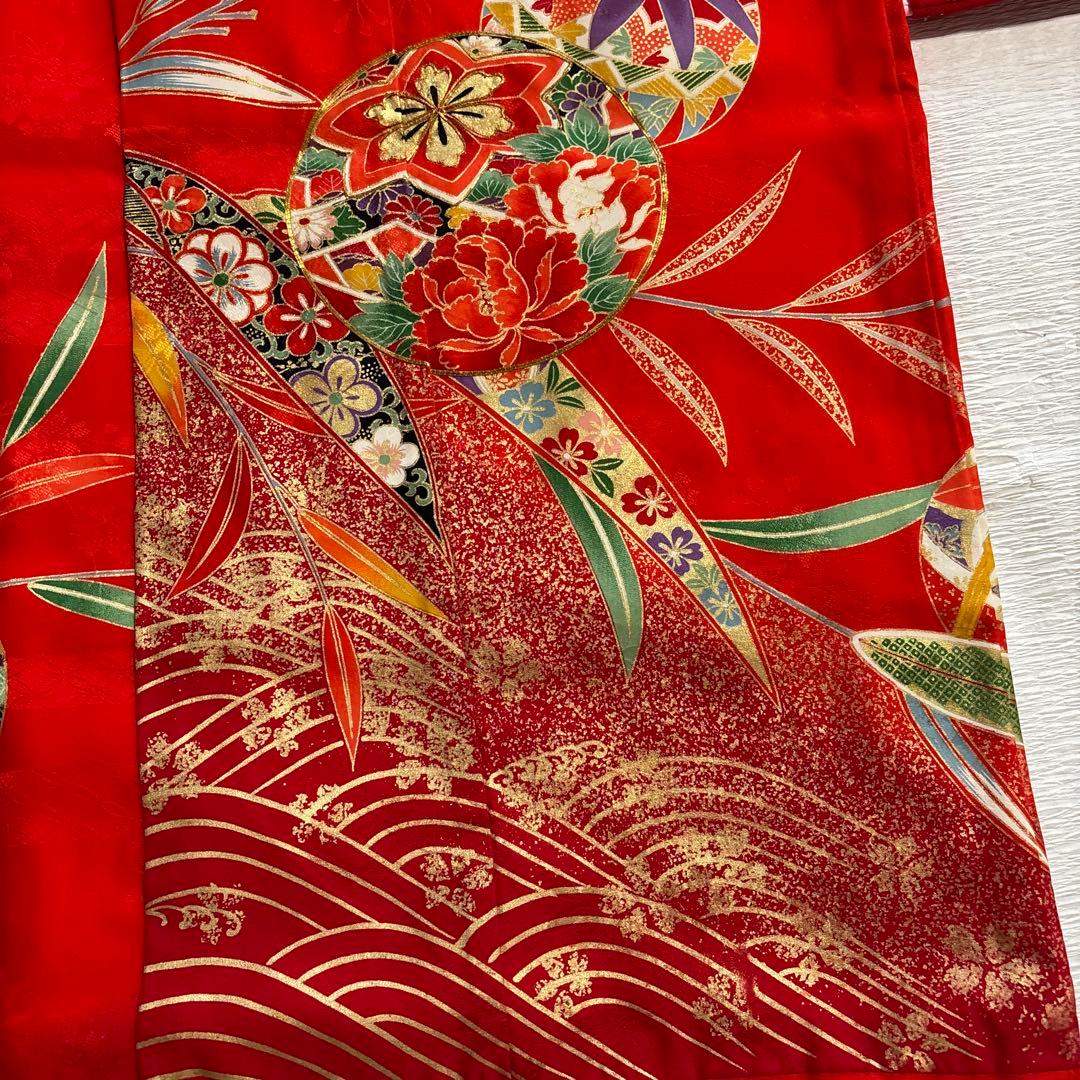 七五三　七歳正絹着物五点セット　未使用