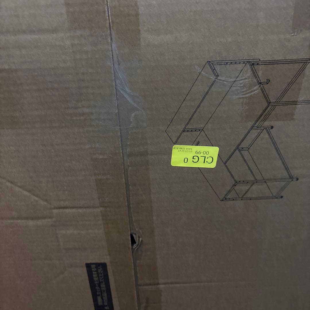 MoonMeguriデスク L字型 モニター台可動棚板　ホワイト, 幅110cm