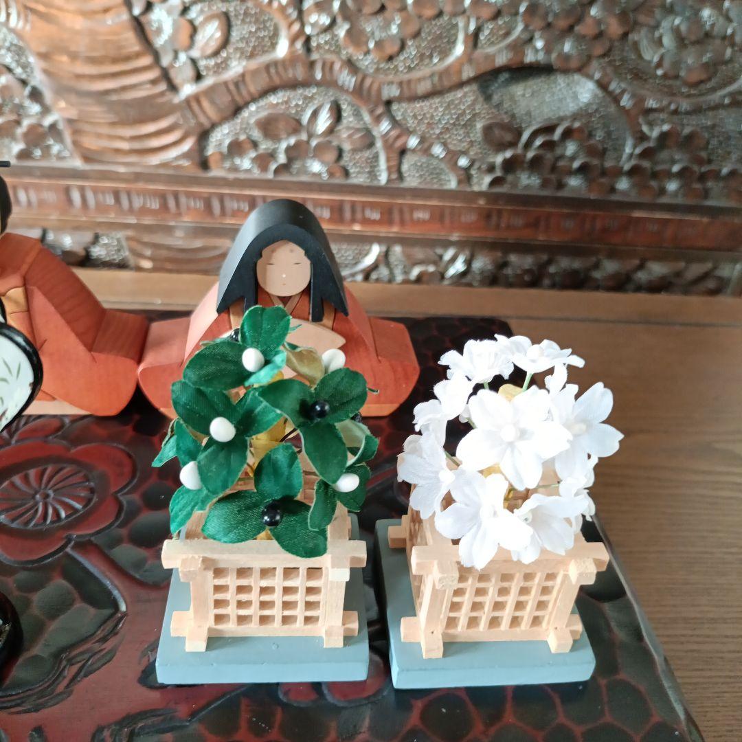 クラフト工房ウッドハウス◆木製 親王飾り◆作家　岩淵正岩淵幸子◆計３対 セット