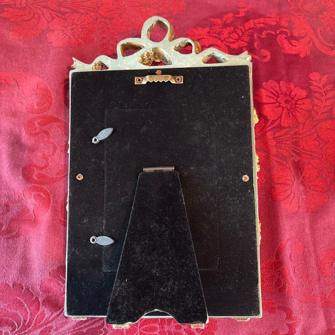 装飾的天使の金属製フォトフレーム