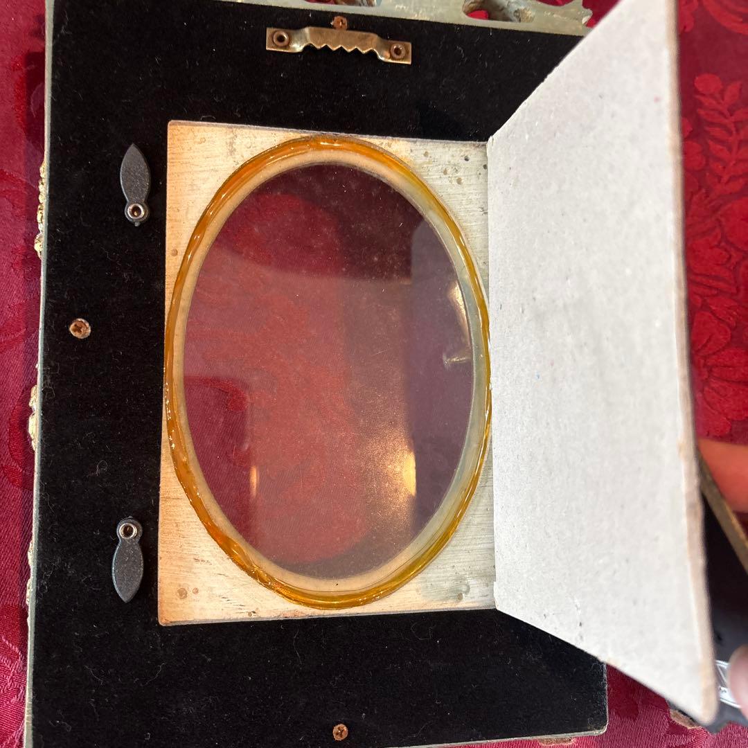 装飾的天使の金属製フォトフレーム