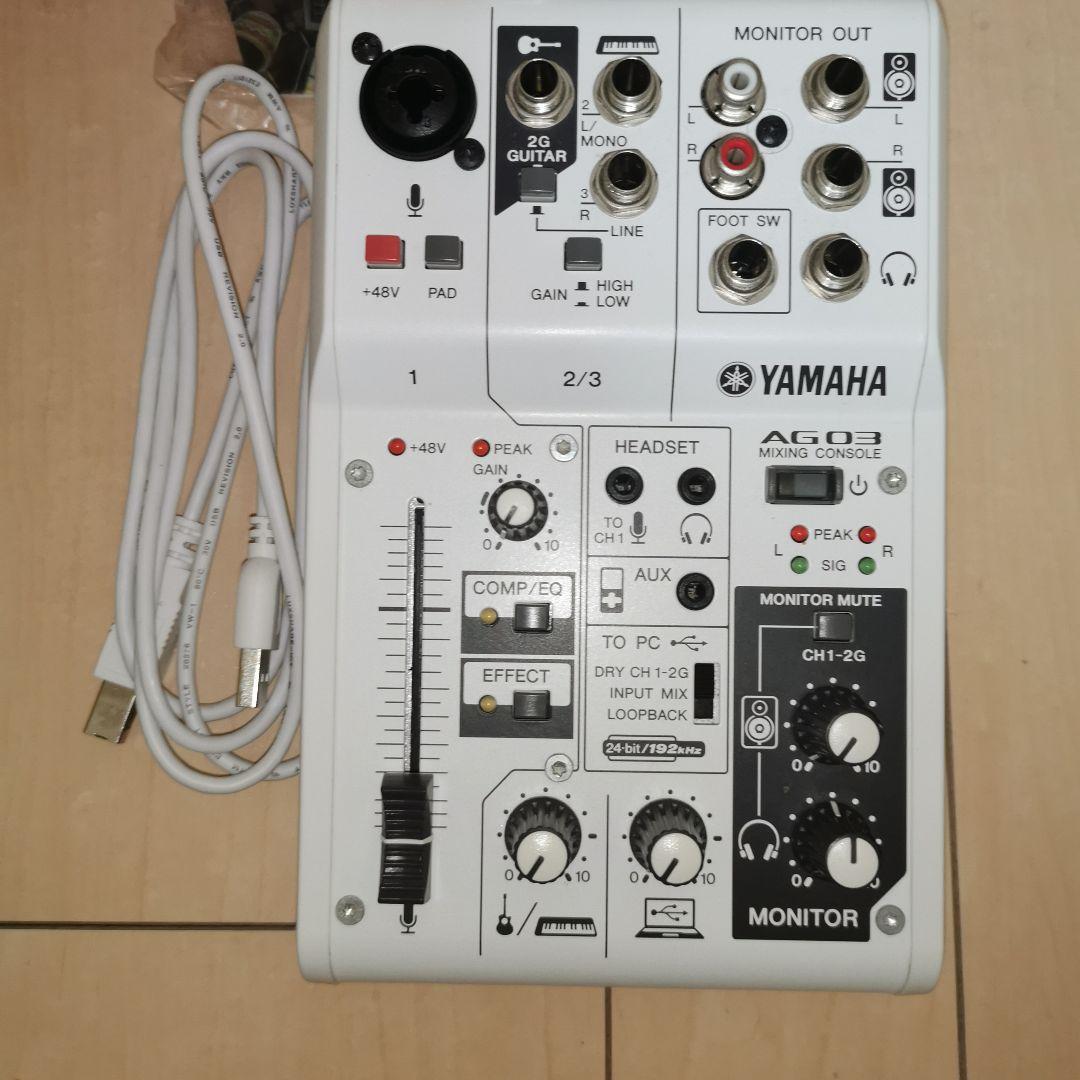 Yamaha AG03 オーディオインターフェイス ケーブル同梱