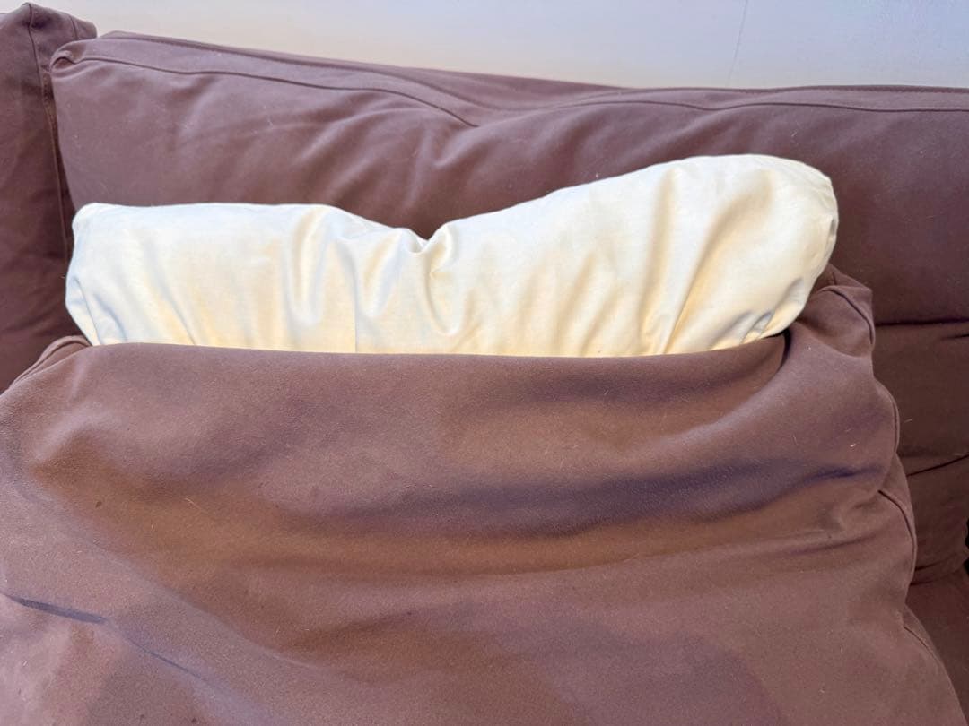 【美品】IDC大塚家具ソファ 3人掛 クエント Cuentoブラウン おまけ付