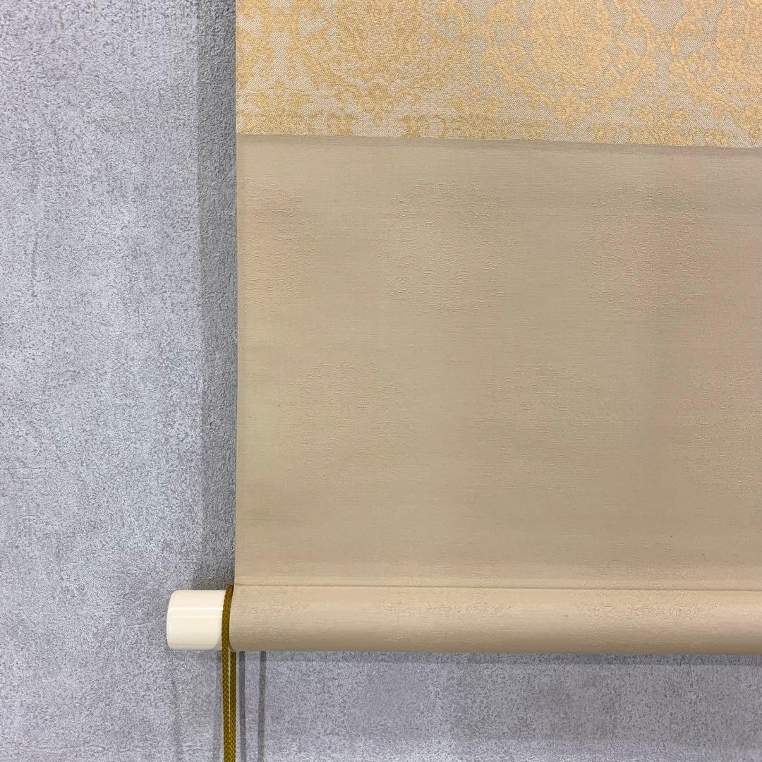 【掛軸】井上清治「菖蒲」共箱 太巻 二重箱仕立て