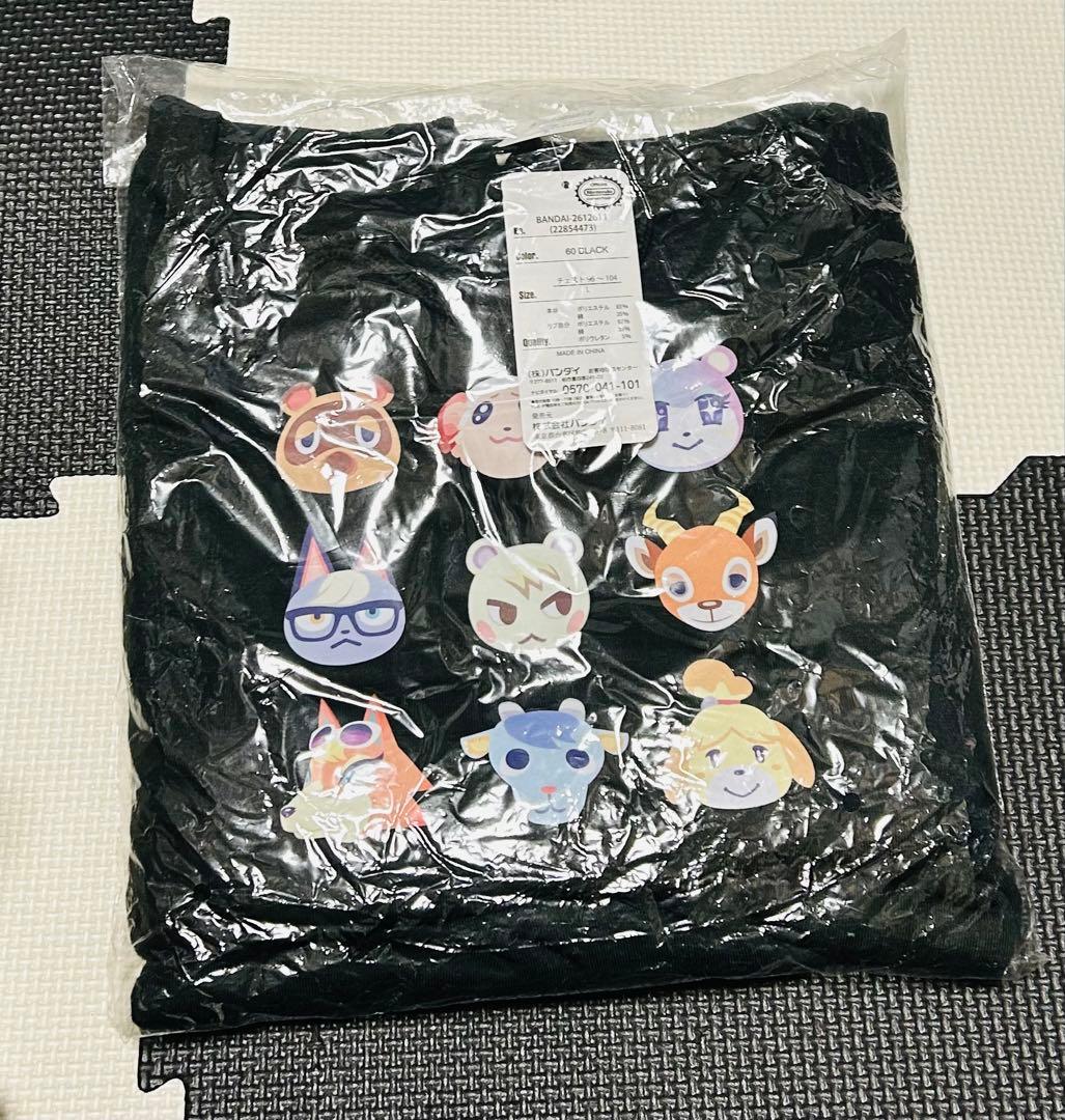 あつまれどうぶつの森 パーカー 集合 新品 Lサイズ ブラック あつ森
