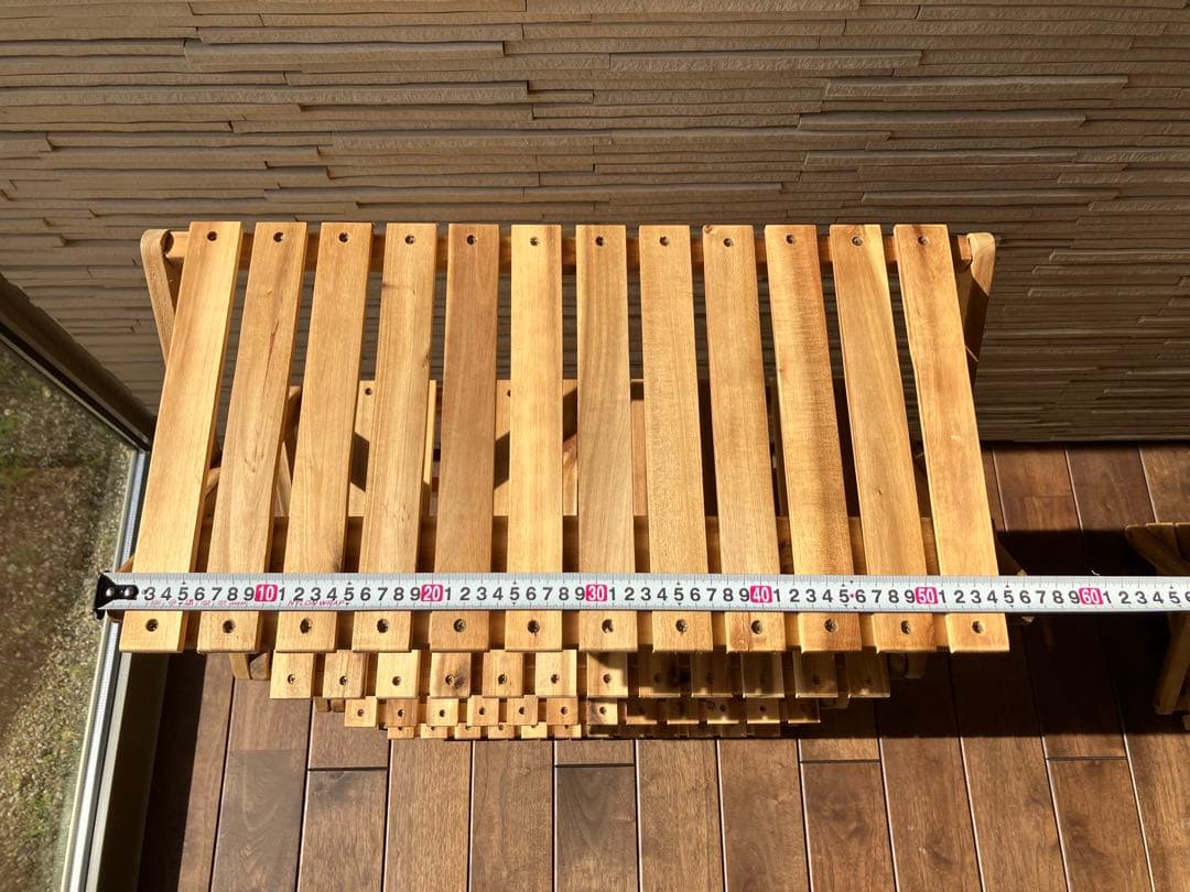 アルパインデザイン ウッドラック4段ワイド テーブル・チェア テーブル