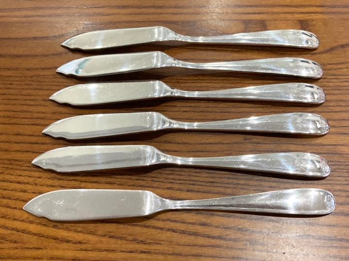 11 クリストフル　フィッシュナイフ　6本セット　純銀メッキ