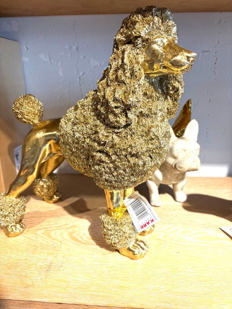 KARE ゴールド　ミセスプードル　豪華なデコフィギュア