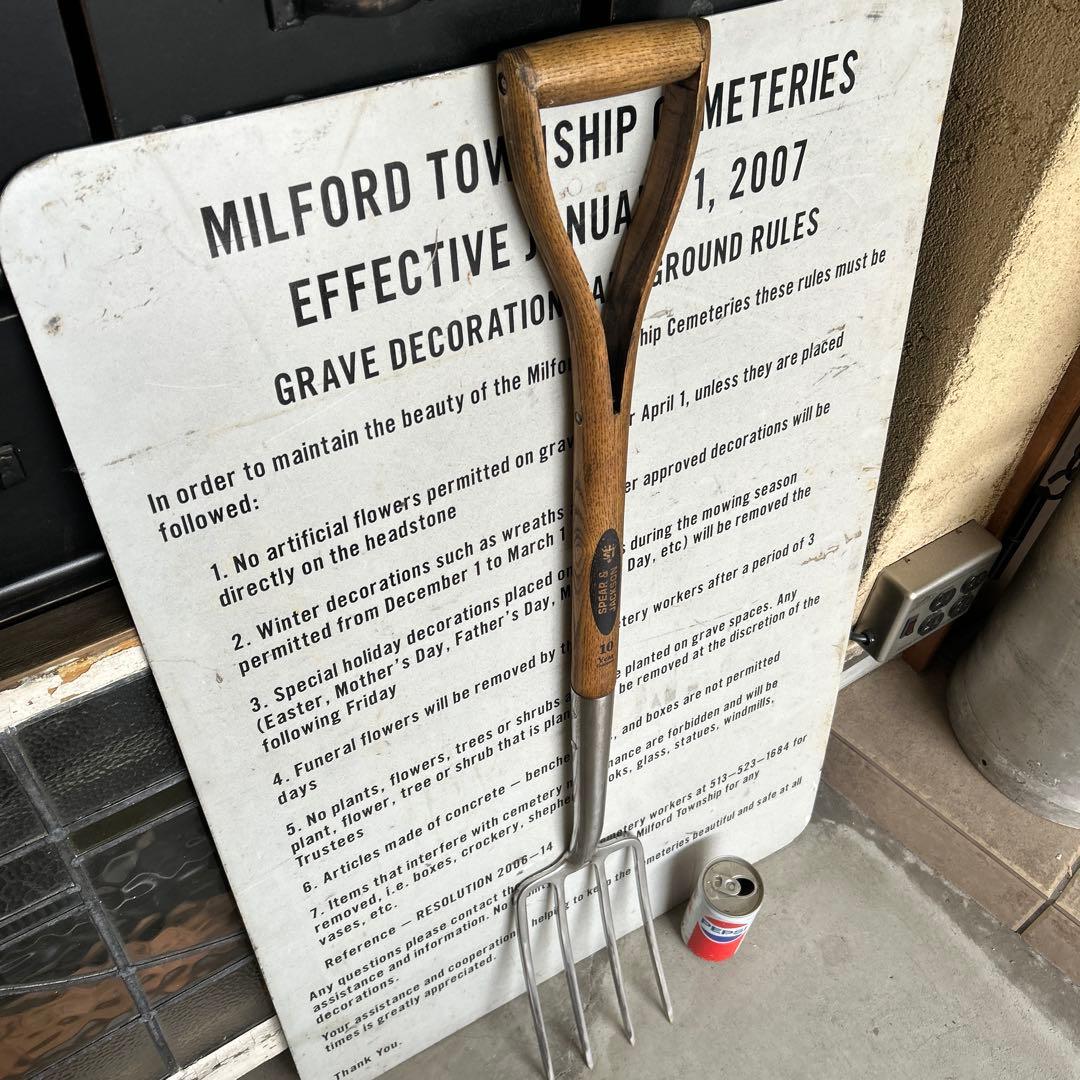 英国 SPEAR&JACKSON スピアジャクソン ロングフォーク ガーデニング