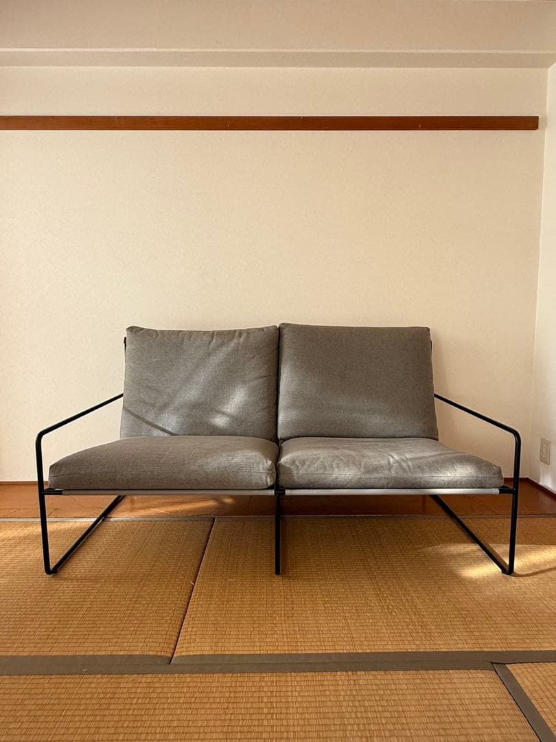 ファームリビング｜Desert Sofa 2シーター グレー 2人掛けソファ