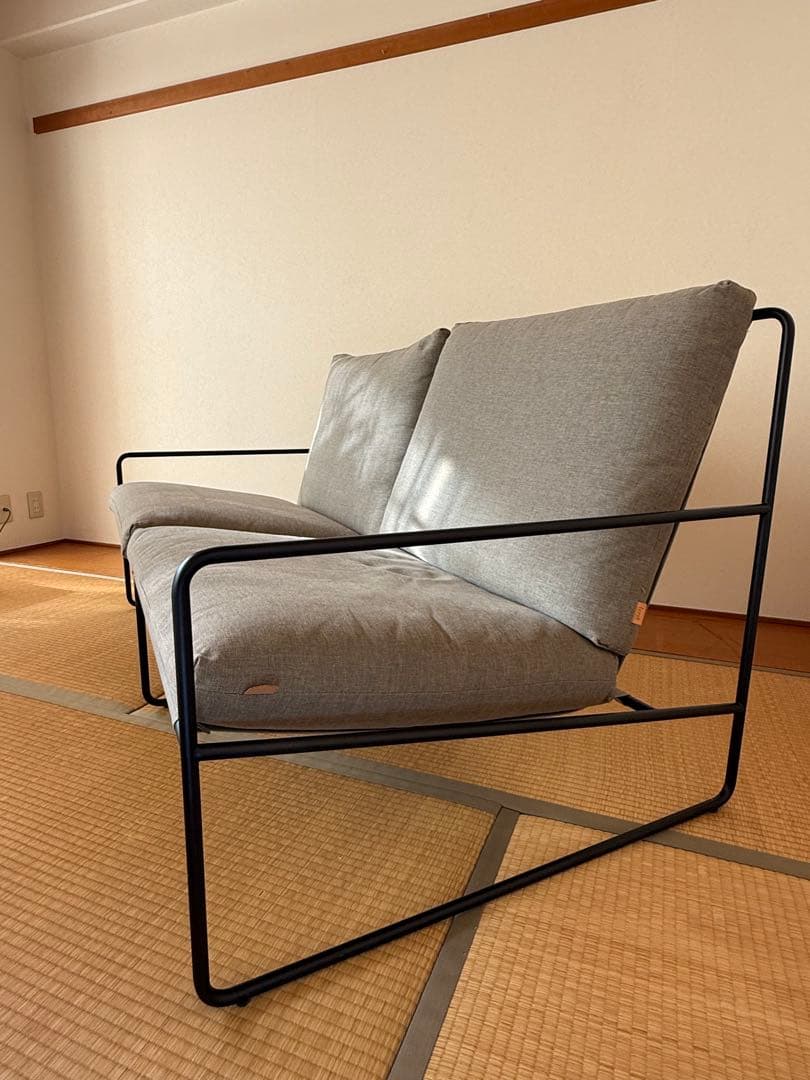 ファームリビング｜Desert Sofa 2シーター グレー 2人掛けソファ