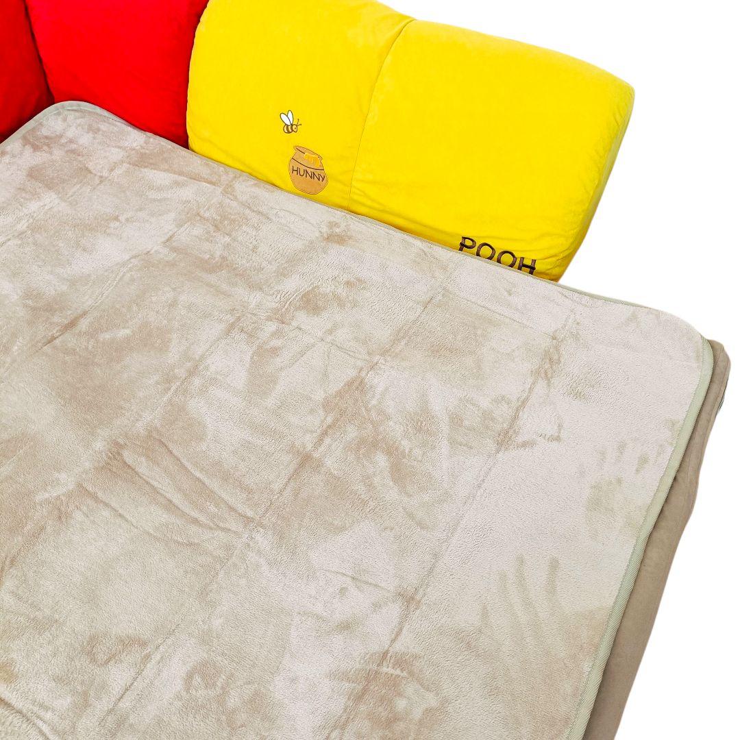 【1/2】ベルメゾン グータラグ くまのプーさん コーナーローソファーセット