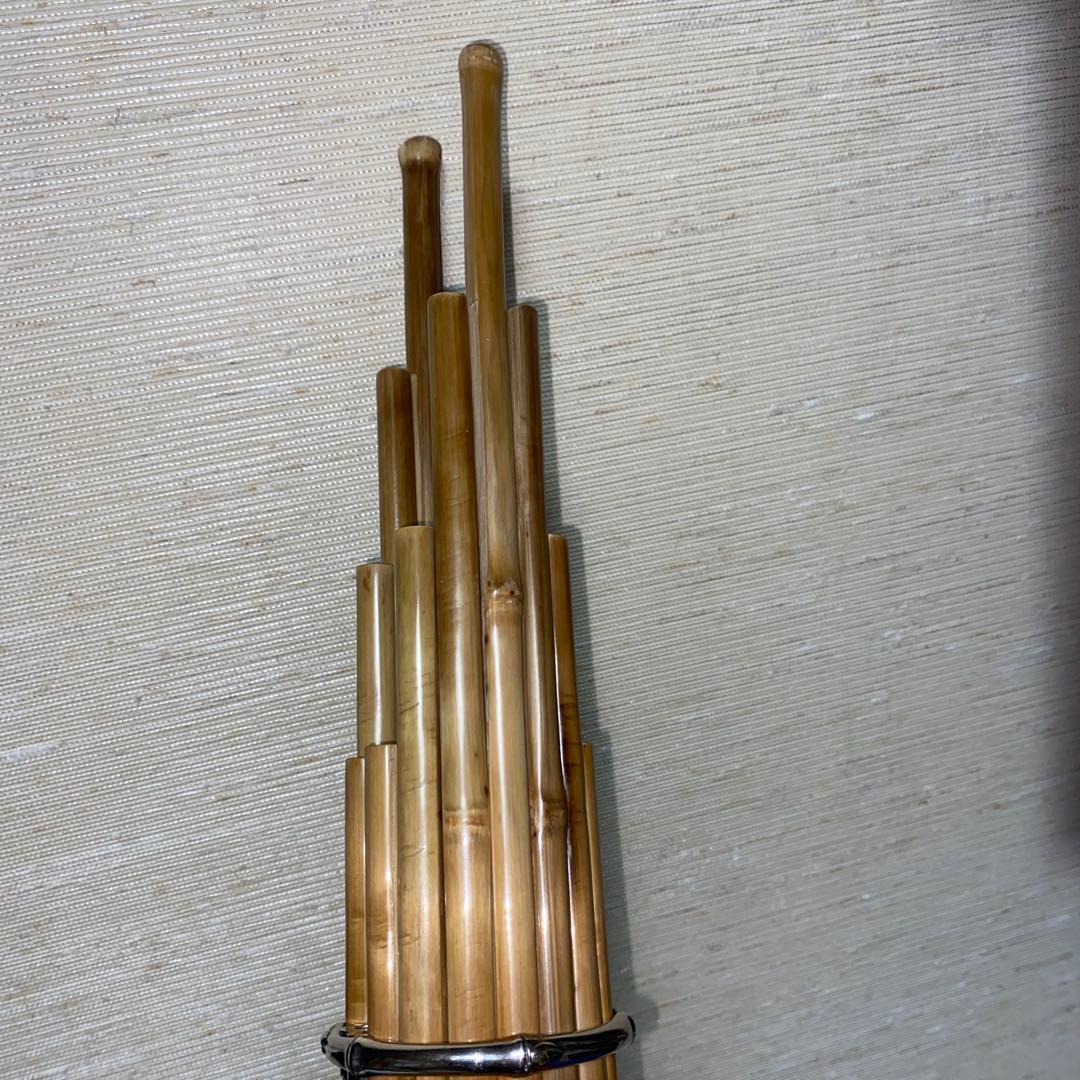 雅楽　鳳笙　竹造り　頭と根継プラスチック製　洗い調律済み