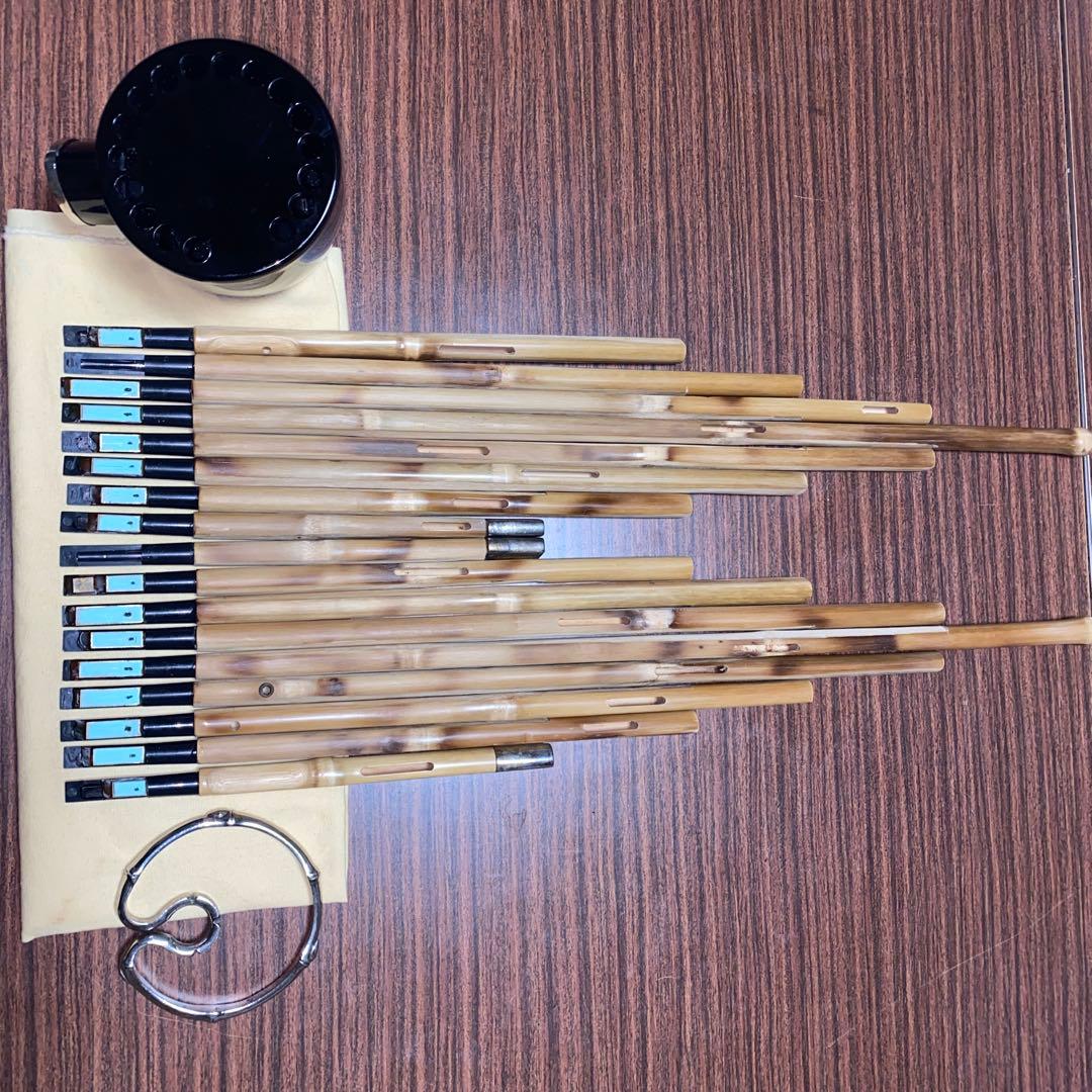 雅楽　鳳笙　竹造り　頭と根継プラスチック製　洗い調律済み