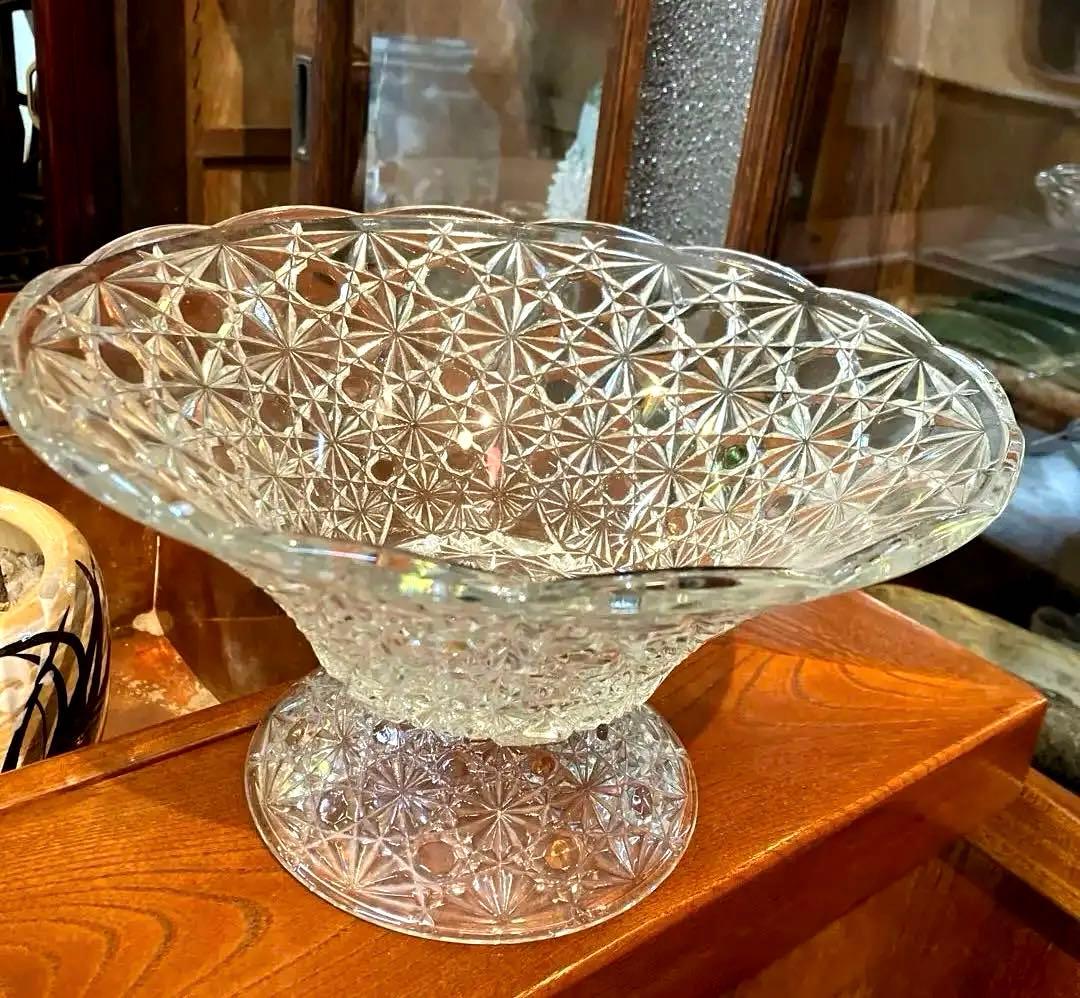 アンティーク　コンポート　ガラス