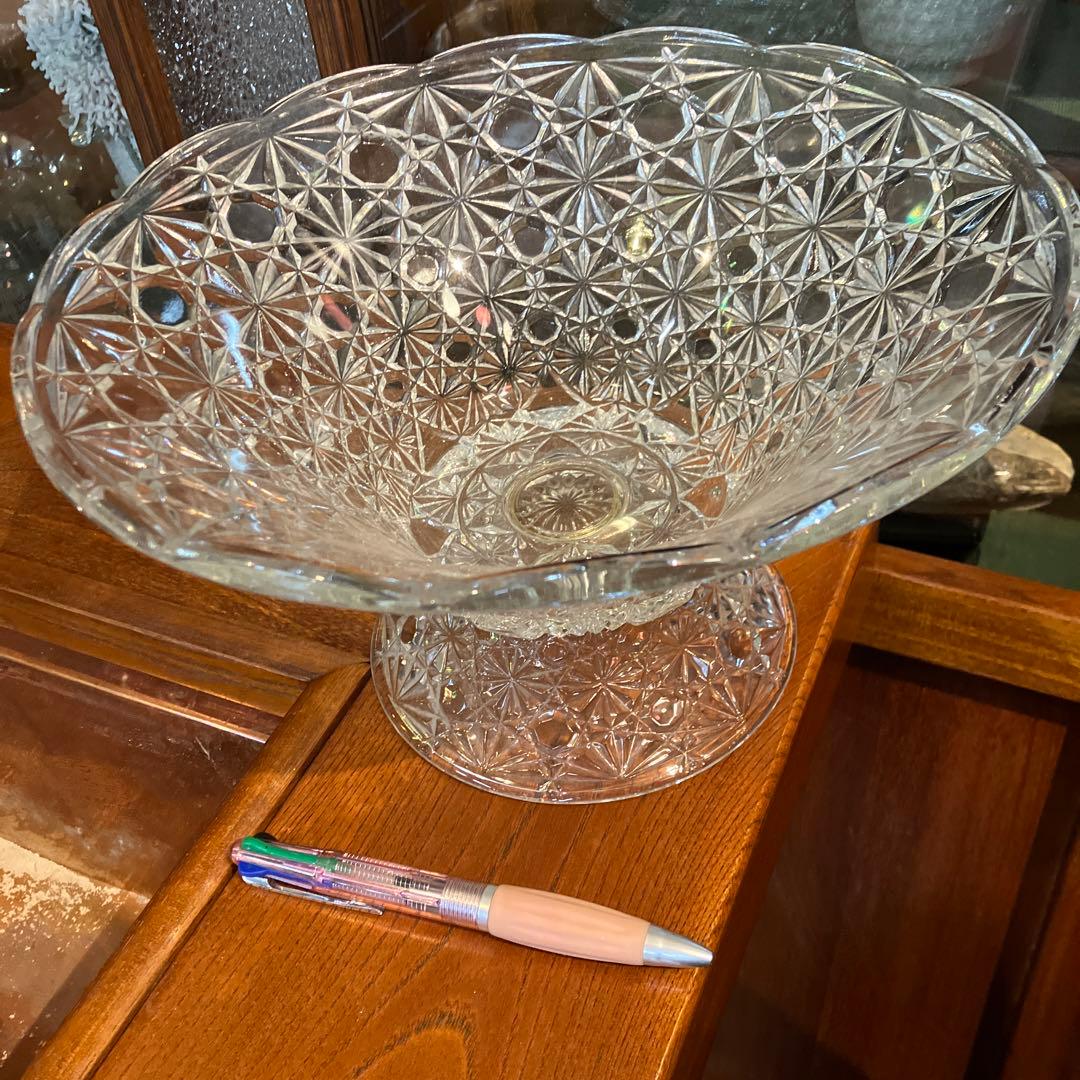 アンティーク　コンポート　ガラス