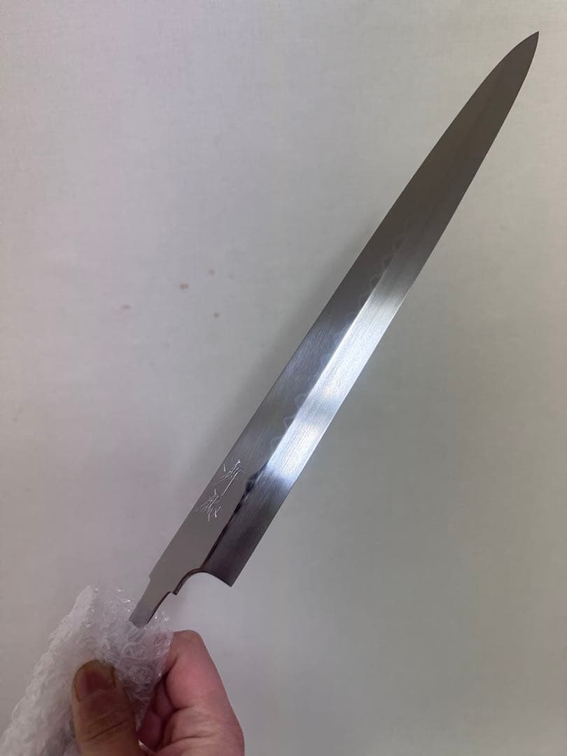 玄海正国　水本焼　白ニ　柳刃　330mm