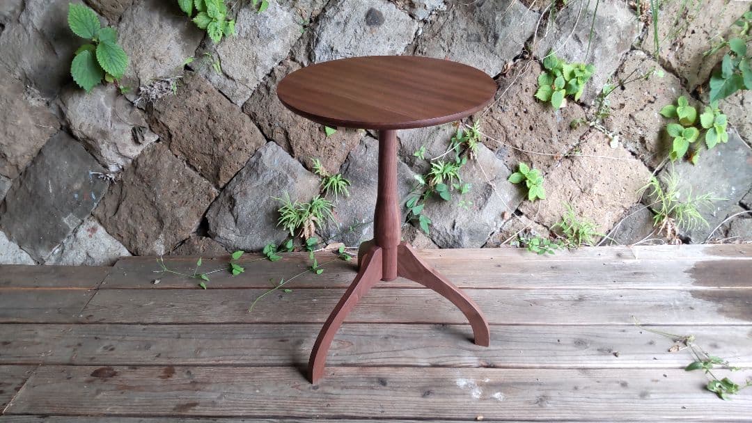 【セール】サイドテーブル ブラックウォールナット