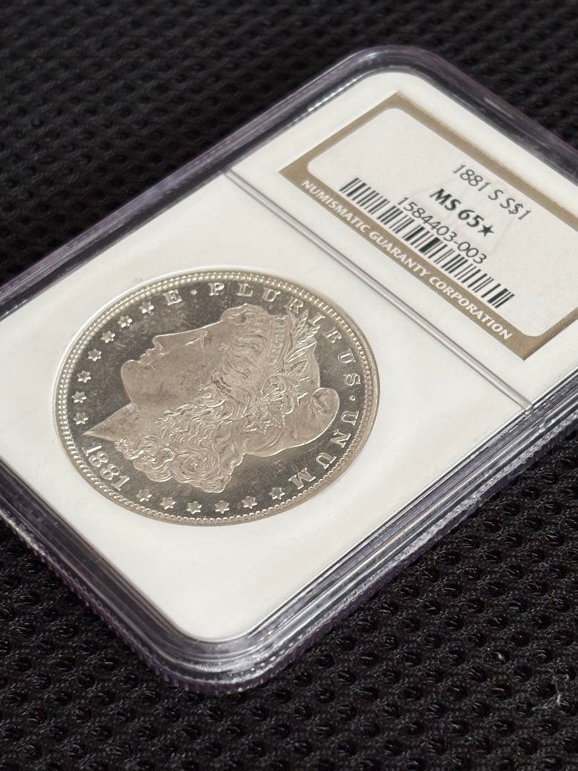 1881年 モルガンダラー 銀貨 NGC鑑定 MS65☆（スター） S - メルカリ