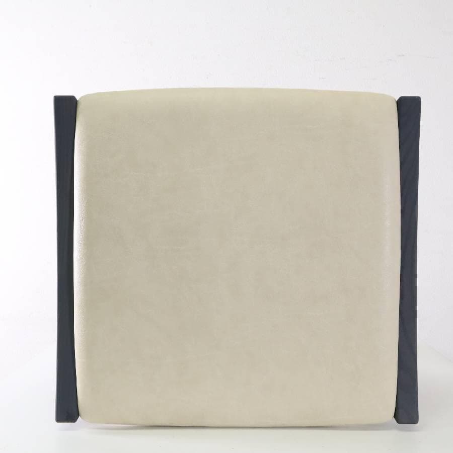 24年製 平田椅子製作所 ガド スツール カーボンアッシュ/合皮 アイボリー系