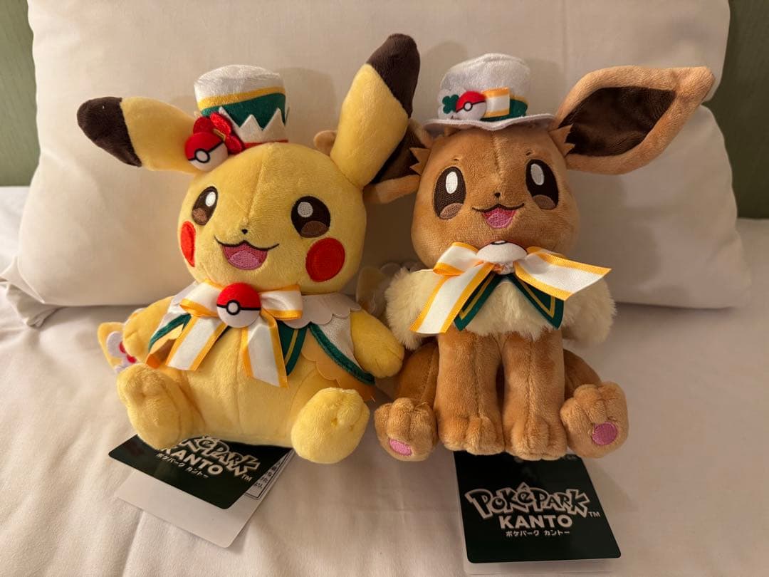 ポケパークカントー 限定 ピカチュウ イーブイ ぬいぐるみ カーニバル
