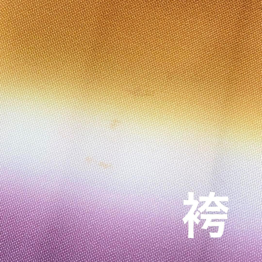 【着物と帯 時流】199ys◆3才女着物+袴+長襦袢バッグ髪飾り半幅帯6点セット