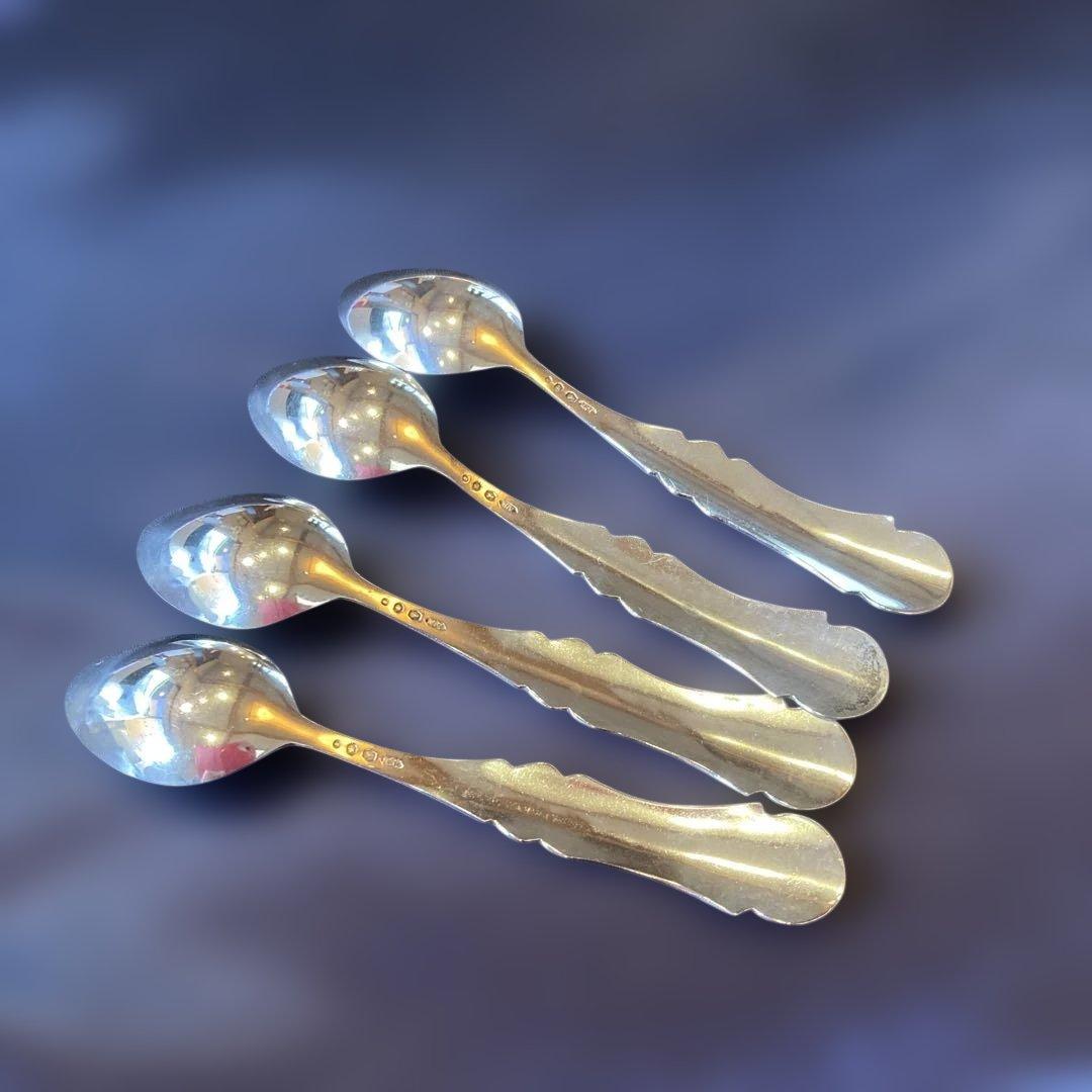 アンティーク　銀製　スプーン4本