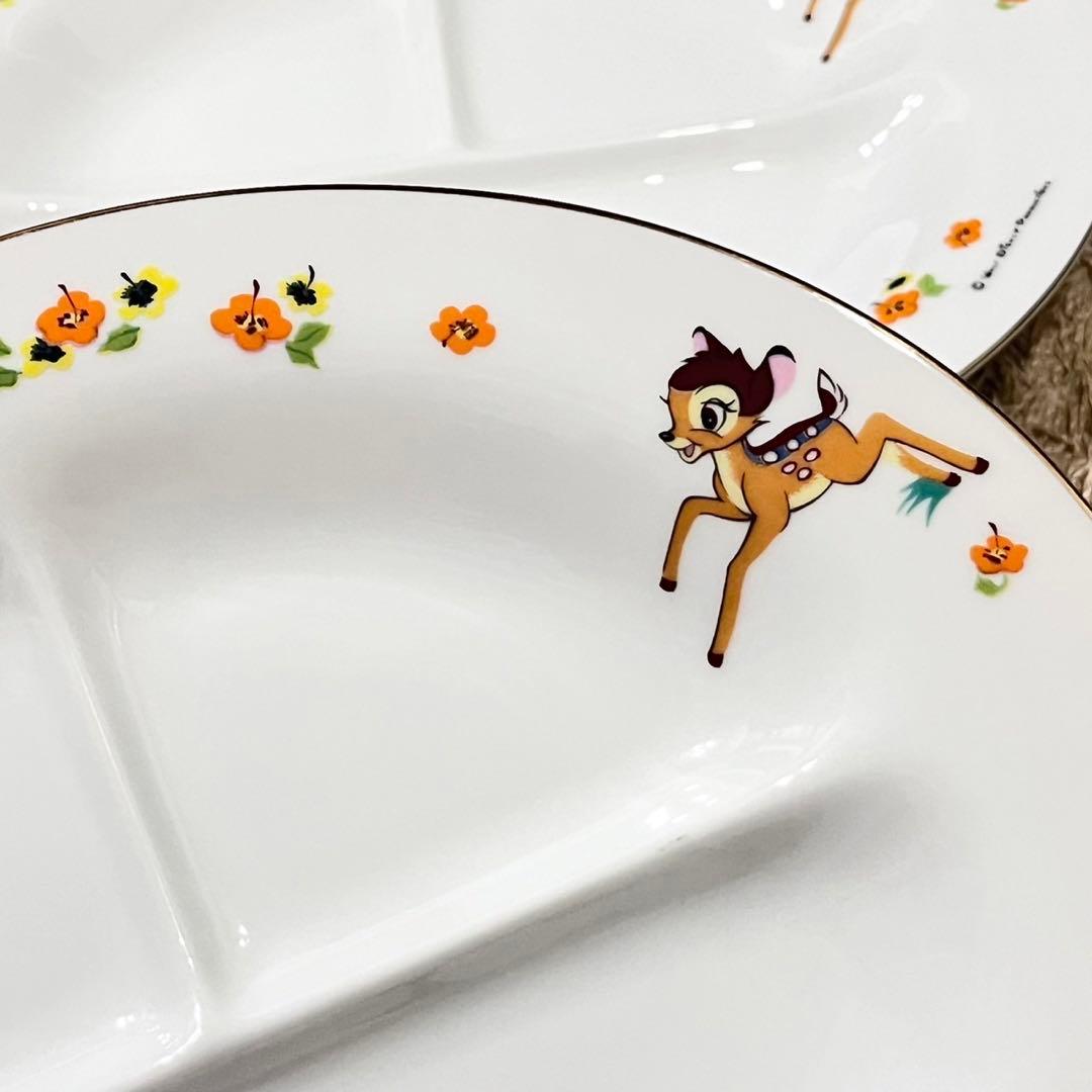 希少！レトロ Disney バンビ 食器 ランチプレートマグカップ sango