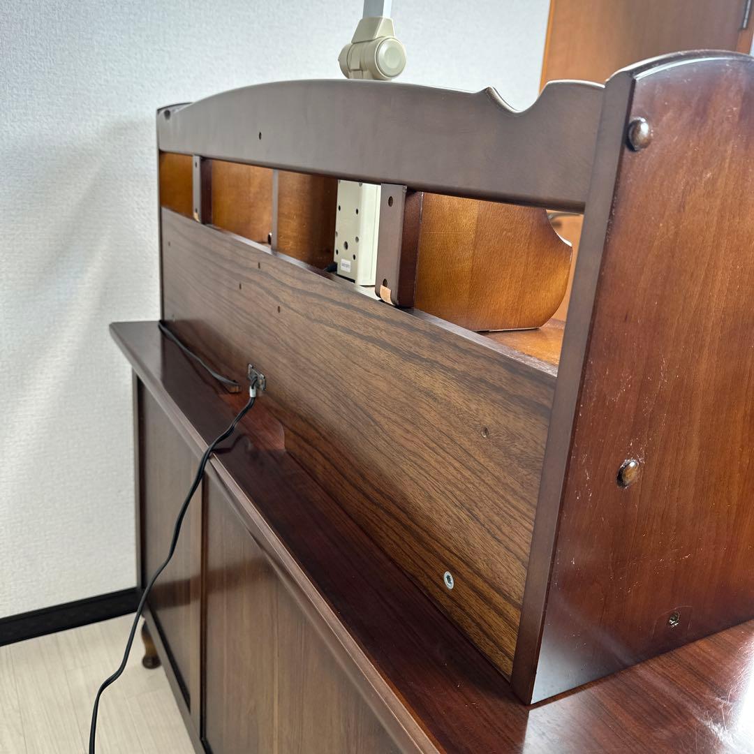 カリモク コロニアル 本棚 ブックシェルフ ブックエンド可動式 照明付き i4※