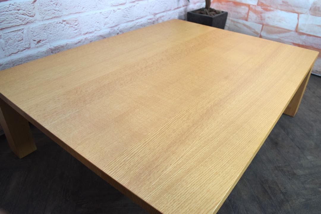 展示品 KASHIWA/柏木工 座卓 センターローテーブル オーク無垢集成材12