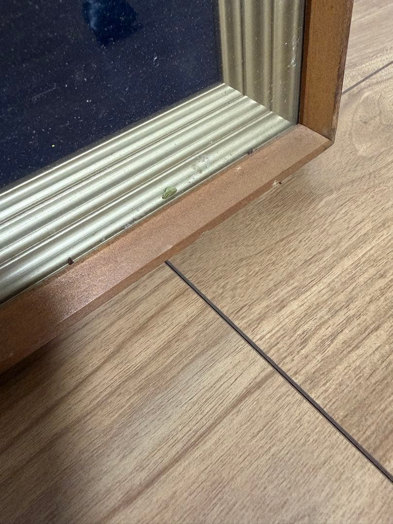 岡部忠之 風景画 山と森林 木製フレーム