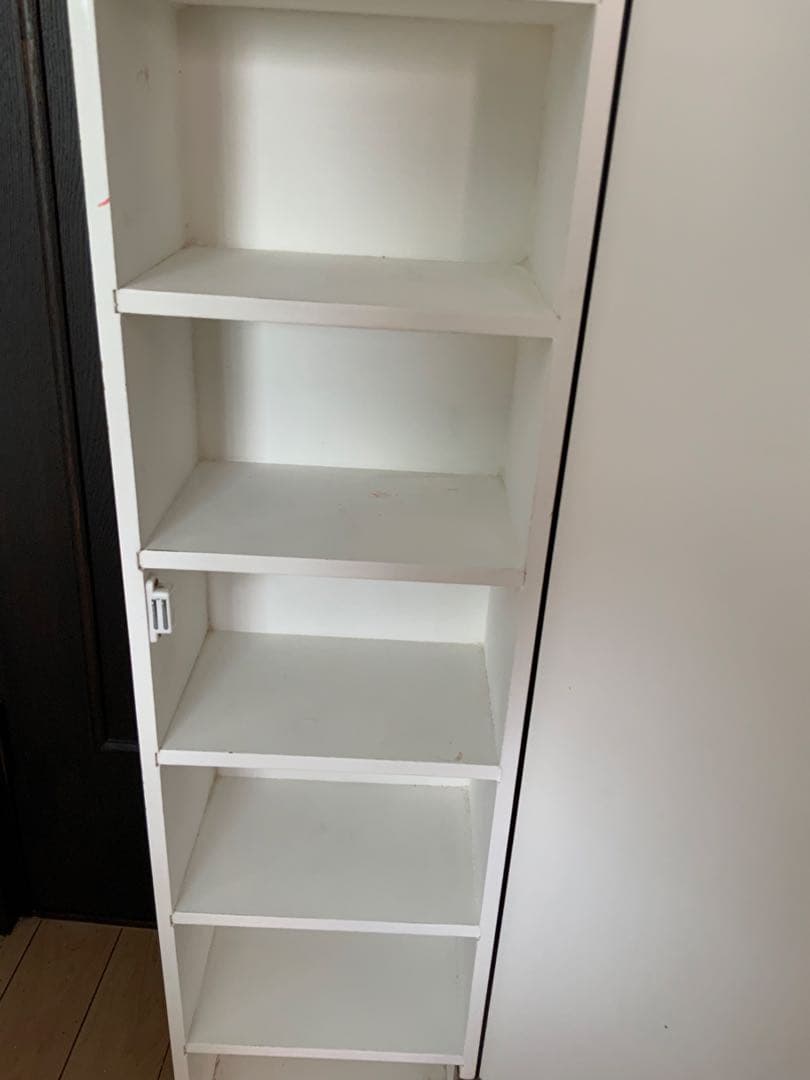 中古　美品　アンティーク　フランス　ホワイト 木製ラック 1