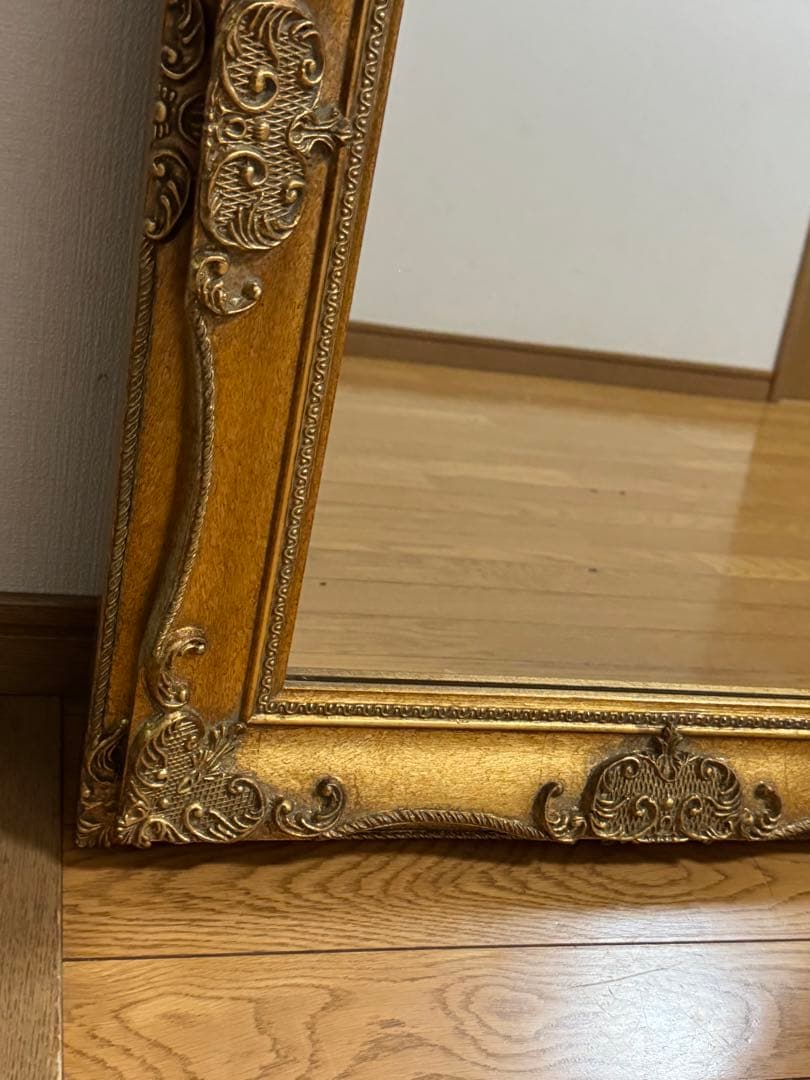 アンティーク調 ミラー ヴィンテージ調 ゴールド